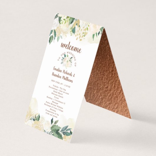 Boerderij Verse rustieke landelijke ceremonie prog Kaart (Voorkant)