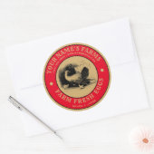 Boerderij Verse Sjabloon Etiket (Envelop)