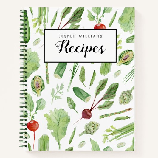 Boerderij Verse Veggies Recipe Book Notitieboek (Voorkant)