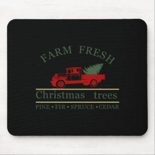 Boerderij Verse Vintage Clic Truck Ne Bomen  Muismat