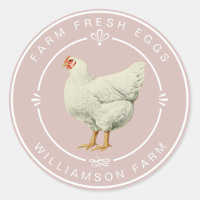 Boerderij Verse Vintage Hen Eierdoos Stof Blush