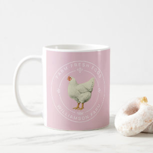 Boerderij Verse Vintage Kip Eieren Doos Parfait Ro Koffiemok