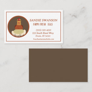 Boerderij Verse Visitekaartje van de koopvaardijei