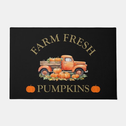 Boerderij verse waterverf pompoenen herfst herfst deurmat (Voorkant)