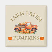 Boerderij verse waterverf pompoenen herfst herfst magneet (Voorkant)