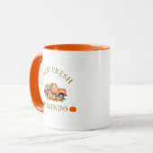 Boerderij verse waterverf pompoenen herfst herfst mok (Voorkant links)