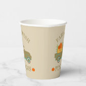 boerderij verse waterverf pompoenen herfst herfst papieren bekers (Rechts)