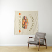 Boerderij verse waterverf pompoenen herfst herfst wandkleed (In Situ (horizontaal))