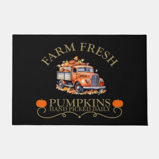Boerderij verse waterverf pompoenen laat herfst he deurmat (Voorkant)