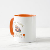 Boerderij verse waterverf pompoenen laat herfst he mok (Voorkant links)