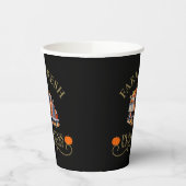 Boerderij verse waterverf pompoenen laat herfst he papieren bekers (Links)