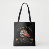 Boerderij verse waterverf pompoenen laat herfst he tote bag (Voorkant)