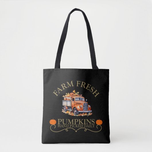 Boerderij verse waterverf pompoenen laat herfst he tote bag (Voorkant)