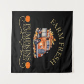 Boerderij verse waterverf pompoenen laat herfst he wandkleed (Voorkant (horizontaal))