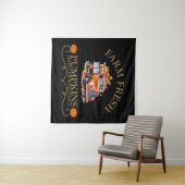 Boerderij verse waterverf pompoenen laat herfst he wandkleed (In Situ (horizontaal))