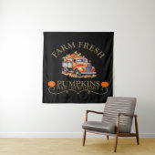 Boerderij verse waterverf pompoenen laat herfst he wandkleed (In situ)