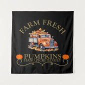 Boerderij verse waterverf pompoenen laat herfst he wandkleed (Voorkant)