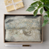 Boerderij: Verse zwarte Koe met Sun Rays Decoupage Tissuepapier (Geschenk)