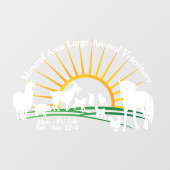 Boerderij Veterinary Kantoor Raamsticker (Vel)