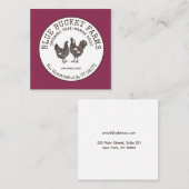 Boerderij Vierkante Visitekaartje (Voorkant / Achterkant)