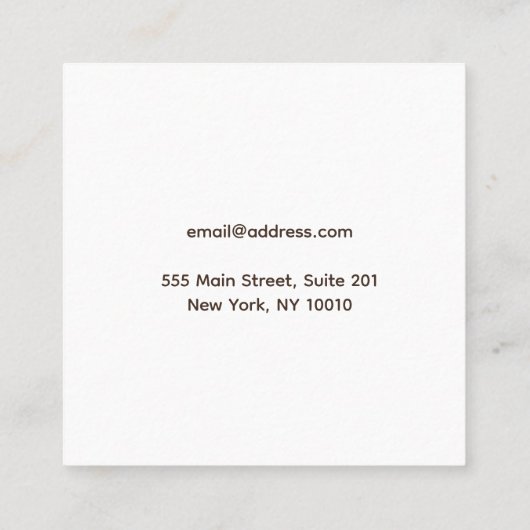 Boerderij Vierkante Visitekaartje (Achterkant)