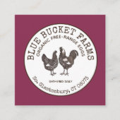  Boerderij Vierkante Visitekaartje (Voorkant)