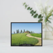 Boerderij villa met cypersbomen in Toscane Briefkaart (Staand voorkant)