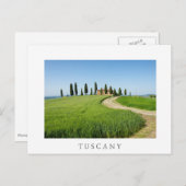 Boerderij villa met cypersbomen in Toscane Briefkaart (Voorkant / Achterkant)