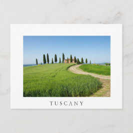 Boerderij villa met cypersbomen in Toscane Briefkaart