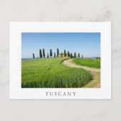 Boerderij villa met cypersbomen in Toscane Briefkaart (Voorkant)