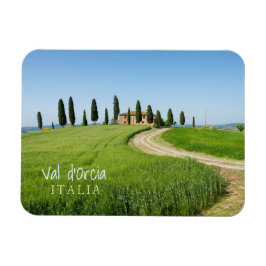 Boerderij villa met cypersbomen in Toscane Magneet