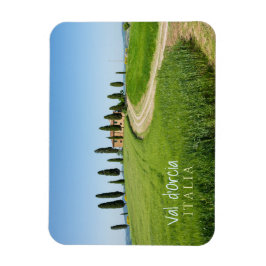 Boerderij villa met cypersbomen in Toscane Magneet