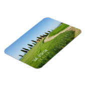 Boerderij villa met cypersbomen in Toscane Magneet (Linkerzijde)