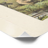 Boerderij Vintage Nederlands kunstwerk Perfect Poster (Hoek)