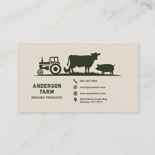 Boerderij Visitekaartje (Achterkant)