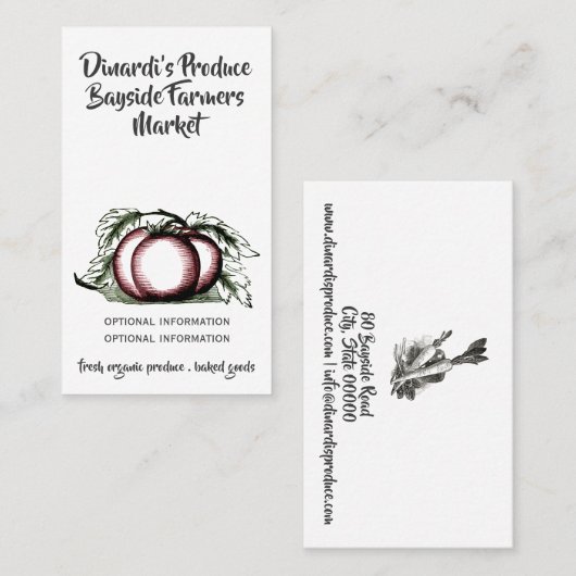 Boerderij Visitekaartje (Voorkant / Achterkant)