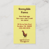Boerderij Visitekaartje verse eieren (Achterkant)