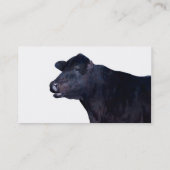 boerderij visitekaartjes zwarte koe (Achterkant)