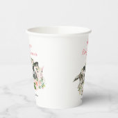 Boerderij Vlees van Baby showers van dierlijke vla Papieren Bekers (Links)