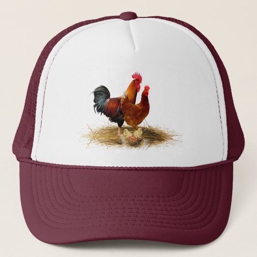 Boerderij vogelvogels kippenkuikens trucker pet (Voorkant)