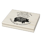 Boerderij voor bedrijfsvarkens uit de familie sind rubberstempel (Stempel)