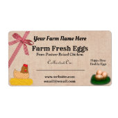 Boerderij voor de berging van kippen etiket (Voorkant)