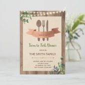 Boerderij voor de uitnodiging voor een feest om te (Staand voorkant)