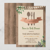 Boerderij voor de uitnodiging voor een feest om te (Voorkant / Achterkant)