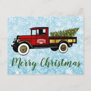 Boerderij voor kerstbomen Briefkaart