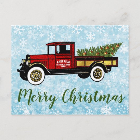  Boerderij voor kerstbomen Briefkaart (Voorkant)