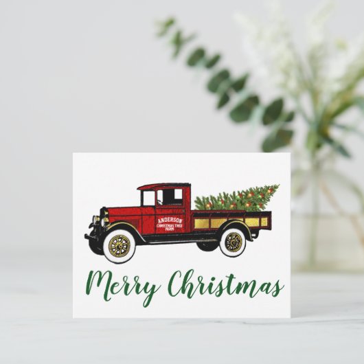 Boerderij voor kerstbomen Briefkaart (Staand voorkant)