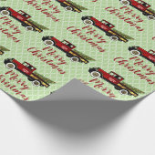  Boerderij voor kerstbomen Cadeaupapier (Hoek)