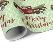  Boerderij voor kerstbomen Cadeaupapier (Rol Hoek)