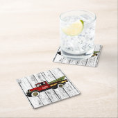  Boerderij voor kerstbomen Kartonnen Onderzetters (Insitu)